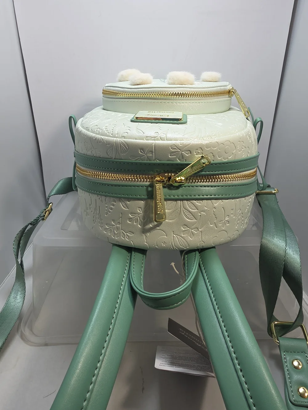 Loungefly Disney Peter Pan Tinkerbell Dandelion Pom Pom Mini Backpack NWT